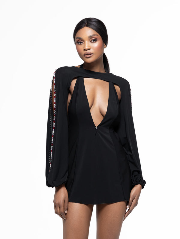 celestial dress women Artemis Celestial - Two-piece mini dress set with shoulder cover