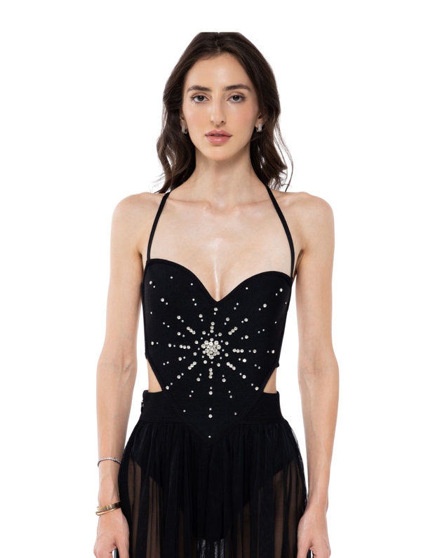 sheer celestial dress Celestial-inspired Navy Blue Gown With Sheer Puff Sleeves, Prom Dresses 2025
